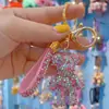 Net vermelho diamante violento urso carro controle remoto corrente anel cordão chaveiro pingente personalidade casal saco pendurado atacado