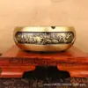 Cinzeiro de latão com relevo de doze ornamentos do Zodíaco decorações para casa sala de estar escritório fabricantes atacado
