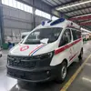 Ambulância de Exportação Equipada com Veículo de Emergência 120, Veículo de Transferência Médica Placa Azul, Ambulância de Monitoramento