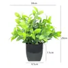 Flores Artificiais de Simulação Decorações Criativas para Mesa de Casa Flores de Plástico Grama Artificial Plantas Verdes Decorações de Interior Mini Decorações Bonsai