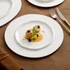 Pratos de mesa de cerâmica de fábrica restaurante ocidental prato para bife e massa prato de prato frio clube prato de conceito artístico prato raso