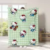 Manta de Gato Hello Kitty Transfronteriza Manta Gruesa de Dibujos Animados Hello Kitty Manta Impresa Digitalmente Manta