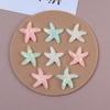 Estilo Oceánico de Verano Pequeño Fresco Lentejuelas Resina Colorida Estrella de Mar Zuecos Flor Tocado Accesorios para Joyería DIY Venta al por Mayor