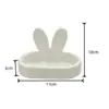 Nuevo estante de almacenamiento de gafas con forma de orejas de conejo, organizador de escritorio simple, caja de almacenamiento de dibujos animados, estante creativo negro