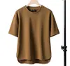 Camisetas de Manga Corta para Hombre y Mujer, Ropa de Verano, Camisetas Casuales de Color Sólido Simple Estilo Japonés, Ropa de Diseño Holgada de Moda para Verano