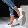 Zapatos de Tacón Alto para Mujer con Tacón Fino Nuevo Estilo Primavera y Otoño 2025 Punta Puntiaguda Boca Baja Sexy Charol Zapatos de Salón para Mujer Talla Grande