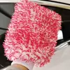 Guantes de Limpieza de Chenilla Transfronterizos Microfibra Absorbente Terciopelo de Coral Guantes Grandes para Lavado de Autos Suministros de Belleza para Autos