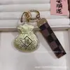 Chaveiro Diário Saco da Fortuna Ouro Puro 999 Pingente Pendurado na Bolsa do Carro Abertura para Pendurar Presente Venda por Atacado