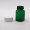 50ml PET com tampa de rosca/tampa única plástico verde produto sólido para cuidados com a saúde embalagem frasco de remédio pequeno simples