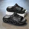 Pantuflas de Verano para Hombre, Antideslizantes, Suela Suave, Casuales, de Doble Uso, Deportes al Aire Libre, Suela Gruesa, Sandalias de Playa para Jóvenes