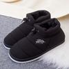 Zapatillas de Algodón Resistentes al Desgaste para Invierno Zapatos de Felpa Cálidos y sin Agua para Hombre Zapatos de Algodón Ropa de Abrigo para Mujer Zapatos de Comercio Exterior Engrosados con Forro Polar