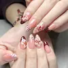 Nueva Colección Otoño/Invierno 2026 de Uñas Postizas Decoradas Portátiles, Estilo Popular Europeo y Americano de Estrella de Cinco Puntas, Flor y Puntos Cruzados