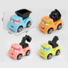 Pequeno brinquedo infantil dos desenhos animados mini bonito puxar para trás mini carro de engenharia pequeno presente divertido prêmio atacado