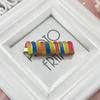 Color crema cabeza de línea telefónica cuerda para coleta trenza rizador de pelo trenza ola horquilla pinza accesorios para la cabeza temperamento femenino
