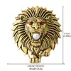 Moda Retro Europea y Americana Broche de Tigre Año Zodiacal del Tigre Pin Conmemorativo de Aleación de Diamante Unisex Corsage Decorativo