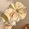 Elástico de Cabelo Estilo Coreano, Scrunchie Grande, Cordão de Cabelo, Laço, Acessório de Cabelo Delicado e Elegante, Ornamento de Cabelo de Bolinhas de Alta Qualidade