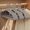 Percha Doméstica Engrosada Percha de Resina Escarchada Percha para Adultos Plástico Recubierto Antideslizante Sin Marcas Percha para Ropa Secado Percha para Niños