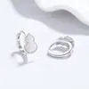 Aretes de Calabaza Triturada para Mujer, Aretes de Plata 925, Lujo Ligero, Joyería de Nicho de Alta Gama, Nuevos Aretes de Moda Estilo Chino Ins