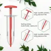 Sembradora Tipo Jeringa Mini Manual de Presión Herramienta de Jardinería para Plántulas Huerto Herramienta de Plantación de Semillas de Verduras