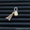 Pulsera de Borla Pequeña Estilo Tíbet Accesorios a Juego Diseño Original Colgante de Borla Colgante Extraíble