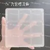 Acrílico Fluxo Casca de Cânhamo Estilo Antigo Janela Florida Leque em Forma de Casca de Cânhamo Fluxo Casca de Cânhamo DIY Lousa de Mahjong com Areia Movediça