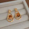 Pendientes Artísticos Retro Estilo Yadan, Pendientes Degradados Únicos y de Moda Estilo Melard, Pendientes de Nicho de Lujo Ligero de Gama Alta