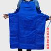 Delantal de tela azul extendido de poliéster-algodón, antifouling, a prueba de polvo y resistente a la suciedad, protección laboral para cocina de fábrica, delantal azul para el hogar, descuento por cantidad
