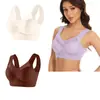 Conjunto de 3 Piezas Transfronterizo Talla Grande Sin Alambres Chaleco de Encaje Ropa Interior Delgado Recoge Lado Pecho Push-Up Sujetador Ajustable Fabricante