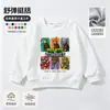 Plantas vs.. Roupas de Zumbi Camiseta de Manga Longa Meninos Outono Inverno Plus Veludo Solta Infantil Desenho Animado Jogo Tendência Moletom
