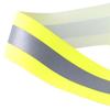 Tiras de Tecido Refletivo Algodão Prata Brilhante Retardante de Chama para Roupas de Segurança Contra Incêndio 5*2cm Fita Refletiva Bicolor Amarelo-Laranja Fluorescente