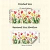 BRUP Pegatinas Electroestáticas de Colores para Ventana, sin Adhesivo, Tulipán, Mariposa, Decorativas para Vidrio HS-JD2151E