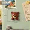 Ímã de geladeira de animal veado de desenho animado Decoração 3D para geladeira Novo modelo 2026 Quadro de avisos DIY Adesivo de mensagem