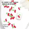 Novas Decorações de Unhas Cartoon Cereja Item Quente de Celebridade da Internet Verão Gelo Transparente Frutas Resina Strass Embellishments para Nail Art Pequenos Enfeites
