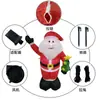 Luces LED de Papá Noel, Decoraciones Navideñas Brillantes, Adornos Inflables, Esculturas de Aire Inflables de Papá Noel