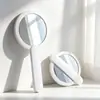 Espejo de Maquillaje de Mano en Forma de Corazón de Fábrica en Stock, Espejo de Maquillaje Portátil Giratorio, Espejo Plegable de Viaje Personalizable con Logo