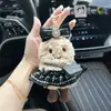 Chaveiro de Pelúcia Divertido de Batata, Saia Pequena Xadrez, Pingente de Bolsa de Boneca Fofo, Enfeites Criativos de Boneca