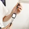 Moda três fileiras Diamante metal aço inoxidável para pulseira Apple Watch iwatch8765432SE Novo ultra