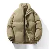 Ventas Directas de Fábrica Aoleige Moda Casual Nueva Invierno 2025 Gruesa Cuello Alto Corta Algodón Cálida Chaqueta