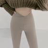 Promoção Especial Preço Especial Estilo Coreano Feminino Pele de Tubarão Fina Cintura em V Efeito Emagrecedor Leggings Controle de Glúteos e Barriga Respirável Calça Nove Pontos