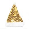 Decoraciones navideñas transfronterizas de alta gama de terciopelo dorado con lentejuelas, sombrero de Papá Noel, sombrero de fiesta para bailar