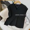 Camisa Elegante de Color Sólido Estilo Coreano Sencillo de Alta Gama para Mujer 2 024 Nuevo de Verano Ajustado Versátil Chaleco Top sin Mangas