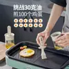 Botella de Aceite con Pincel de Silicona Resistente a Altas Temperaturas para Cocina, Olla de Aceite Integrada de Vidrio, Pincel Retráctil de Grado Alimenticio para Hornear y Barbacoa