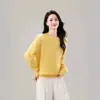 Tienda Insignia Shanghai Dan Nong / Suéter de Punto para Mujer de Nuevo Estilo Cuello Redondo Manga Larga Holgado Adelgazante No Cachemir Capa Base