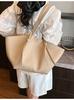 Bolsa Tote Transfronteriza de Gran Capacidad para Mujer 2026 Verano Nueva Moda Tendencia Patrón de Lichi Simple Bolso de Hombro para Debajo del Brazo
