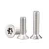 Tornillos Torx de Cabeza Plana de Acero Inoxidable 304 con Pasador, Tornillos Torx de Cabeza Avellanada Antirrobo en Stock M2M3-M10