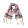 Chal Estilo Nuevo de Comercio Exterior Europeo y Americano Otoño e Invierno Bufanda Gruesa Jacquard Imitación Mohair Borla Gruesa Degradado Lunares Bufanda