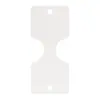 Cartulina Blanca Lisa Plegable Curva para Tarjetas 400g Cabezal de Tarjeta Simple y Versátil Tarjeta para Empaque de Accesorios para el Cabello y Joyería 100 Hojas/Paquete