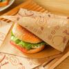Ins Estilo Hamburger Embalagem Saco de Papel Descartável À Prova de Óleo Mão Agarrar Embalagem De Panqueca Cozimento Embalagem De Sanduíche Doméstico