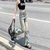 Calça Flare Slim de Cintura Alta Doce Cool Retro Confortável Nova de Verão 2025 para Mulheres