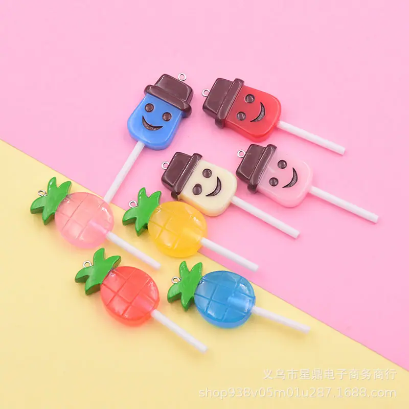 卡通笑脸水果棒棒糖1